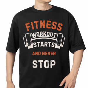 تیشرت «شروع کن و متوقف نشو» | Never Stop Fitness T‑Shirt